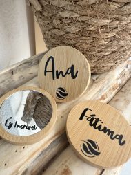 Lembranças para Clientes Personalizadas em madeira com nomes gravados